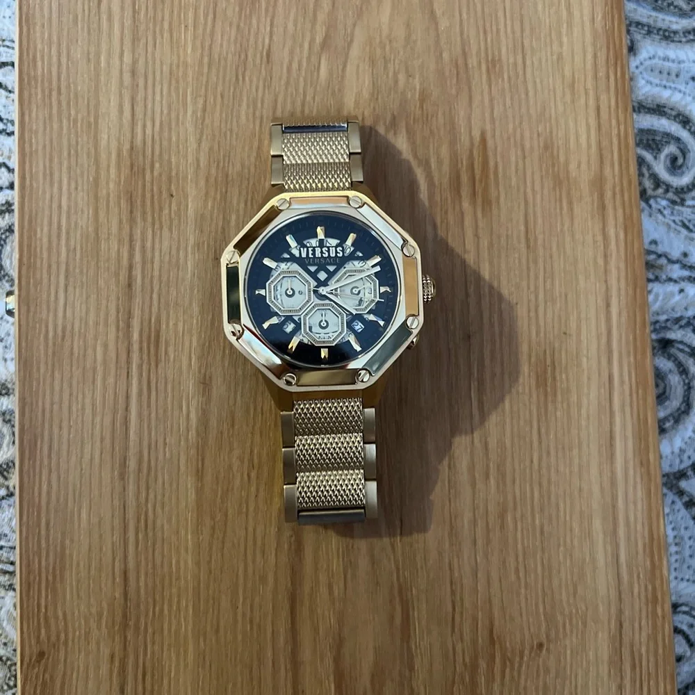 Versus Versace Gold and Black Men's Watch - Picture 6 of 8